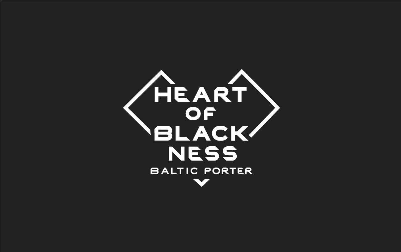Heart of Blackness beer logo designed for 71 Brewing.