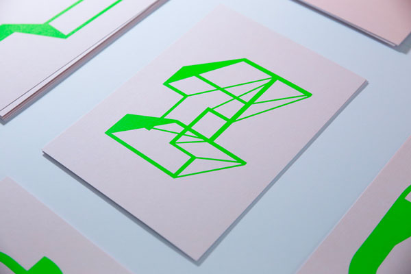 Isometric I on a flyer.